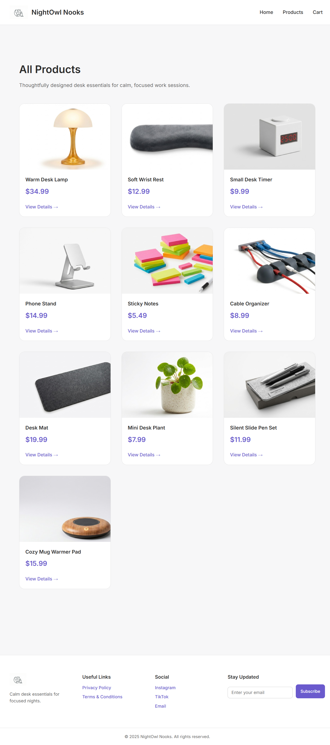 NightOwl Nooks Project